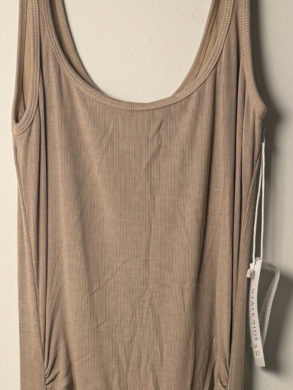 NWT Stateside 2x1 Ribbed Tank Dress / S - Picture 2 of 2